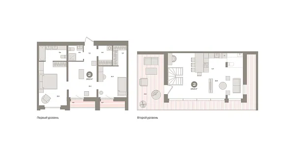 Новая 2-к квартира
 142.94 м² на 8/8 этаже в ЖК «Южные кварталы» в городе Тюмень 