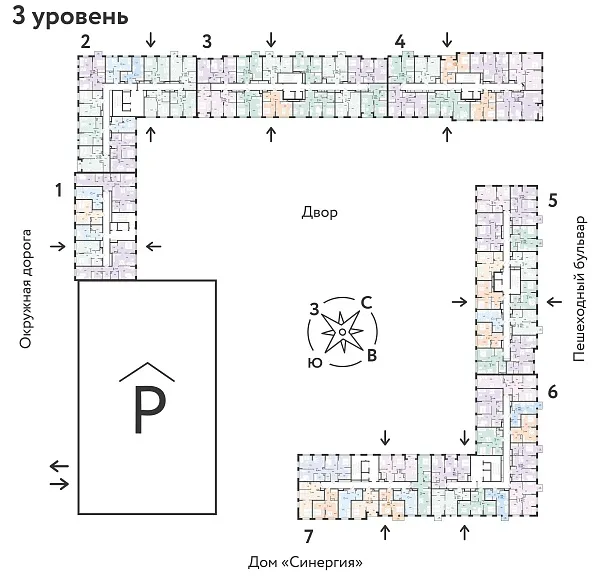 Количество комнат: 3,  79 кв.м.