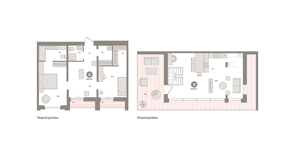Новая 2-к квартира
 142.94 м² на 8/8 этаже в ЖК «Южные кварталы» в городе Тюмень 